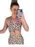 H&M Damask Brown White Sleeveless Top Size M - photo 1