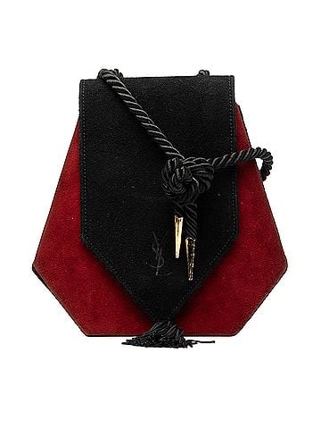 Saint Laurent Bicolor Suede Tassel Crossbody (view 1)