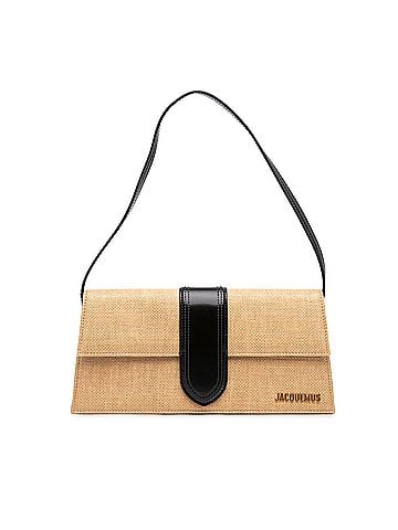Jacquemus Raffia Le Bambino Long Shoulder Bag (view 1)
