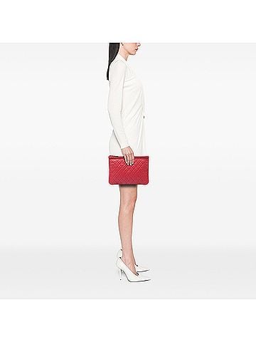 Chanel Medium Quilted Lambskin Chain Boy O Case Clutch (view 2)