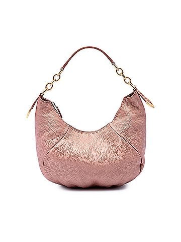 Fendi Metallic Pebbled Leather Selleria Shoulder Bag (view 1)