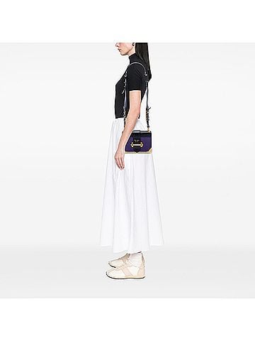 Prada Saffiano Trimmed City Calf Cahier Crossbody (view 2)