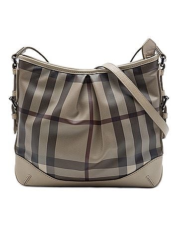 Burberry Smoke Check Coated Canvas Hartham Crossbody (view 1)