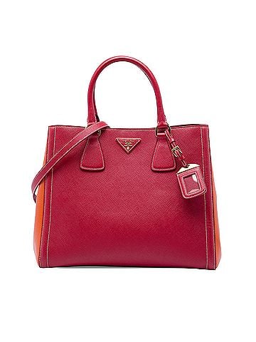 Prada Bicolor Saffiano Lux Satchel (view 1)