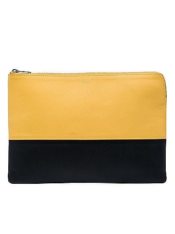 Céline Bicolor Leather Solo Clutch (view 1)