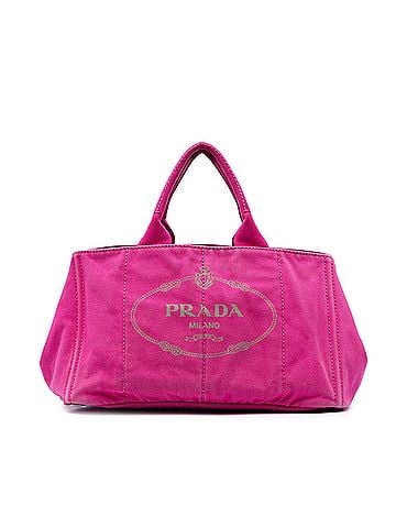 Prada Canvas Canapa Logo Tote (view 1)