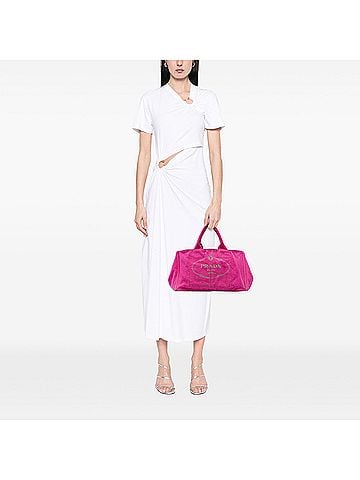 Prada Canvas Canapa Logo Tote (view 2)