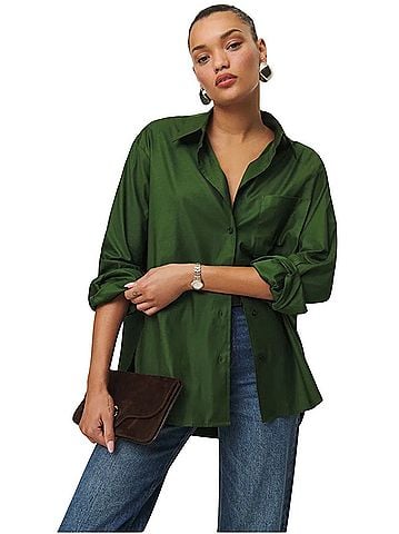 Reformation will oversized shirt Button-Down Shirt (view 1)