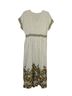 Max Studio Floral White Green Orange Casual Dress Size XL - photo 2