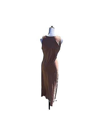 Joie Larkspur Cowl Neck Satin maxi Cocktail Dress (view 2)