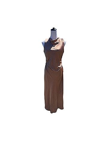 Joie Larkspur Cowl Neck Satin maxi Cocktail Dress (view 1)