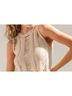 American Threads Tan Sleeveless Top Size S - photo 3