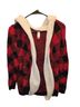 No Boundaries 100% Acrylic Checkered-gingham Red Black Jacket Size XXL - photo 1