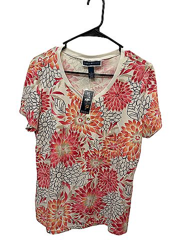 Karen Scott Short Sleeve Blouse (view 1)