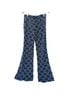 Zara Graphic Blue Gold Casual Pants Size S - photo 2