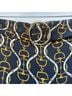 Zara Graphic Blue Gold Casual Pants Size S - photo 5
