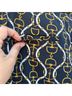 Zara Graphic Blue Gold Casual Pants Size S - photo 7
