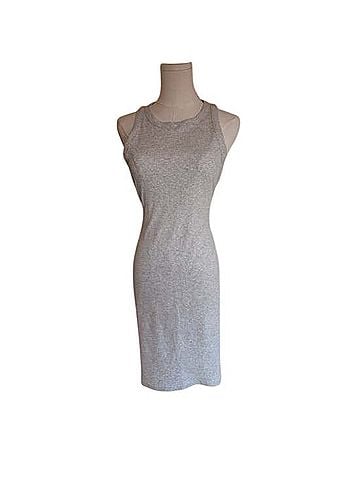 Victoria's Secret Pink Ribbed Racerback Tank Dress Casual Dress (view 1)