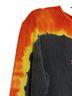 Harley Davidson 100% Cotton Black Orange Yellow Long Sleeve Blouse Size L - photo 8