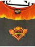Harley Davidson 100% Cotton Black Orange Yellow Long Sleeve Blouse Size L - photo 6