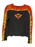 Harley Davidson 100% Cotton Black Orange Yellow Long Sleeve Blouse Size L - photo 1