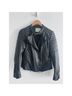 3.1 Phillip Lim 100% Leather 100% Rayon 100% Polyester Black Leather Jacket Size 4 - photo 3