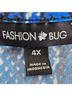 Fashion Bug Snake Print Blue Black Tank Top Size 4X - photo 3