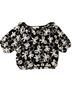 Joie 100% Rayon 100% Cotton Floral Black White Blouse Size S - photo 1