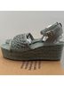 Tory Burch 100% Leather Solid Green Wedges Size 12 - photo 4