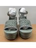 Tory Burch 100% Leather Solid Green Wedges Size 12 - photo 8