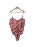 J.Crew Floral Red White Swimsuit Top Size 24 - photo 2