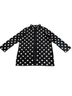 Anthropologie 100% Wool Polka Dots Black Coat Size M - photo 1