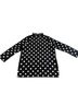Anthropologie 100% Wool Polka Dots Black Coat Size M - photo 2