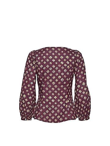Polo by Ralph Lauren Block-Print Linen Button-Front Long Sleeve T-Shirt (view 2)