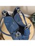 Coach 100% Leather Solid Blue Leather Shoulder Bag One size - photo 10