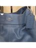 Coach 100% Leather Solid Blue Leather Shoulder Bag One size - photo 5