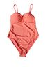 Tahari 85% Polyester 15% Spandex 100% Polyester Pink One Piece Swimsuit Size L - photo 1
