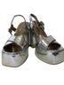 Koi Footwear Silver Heels Size 7 - photo 1