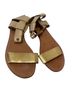 Sol Sana 100% Leather Gold Tan Sandals Size EU 38 - photo 1