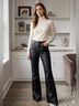 Veronica Beard Solid Black Casual Pants Size 6 - photo 8