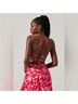 Astr 97% Polyester 3% Elastane 100% Polyester Floral Red Pink Cocktail Dress Size M - photo 8
