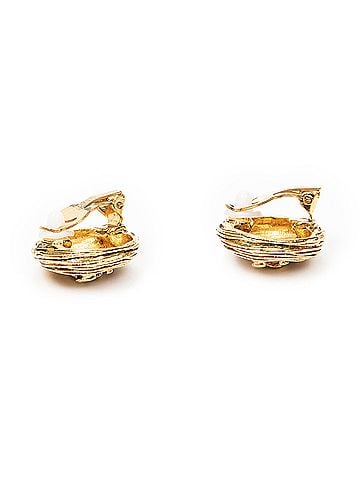 Chanel CC Round Clip on Earrings (view 2)