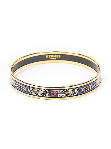 Hermes Leather Goods Enamel Bangle PM (view 2)