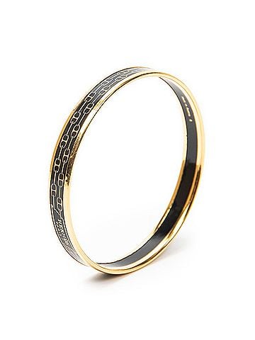 Hermes Leather Goods Enamel Bangle PM (view 1)