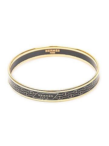Hermes Leather Goods Enamel Bangle PM (view 2)