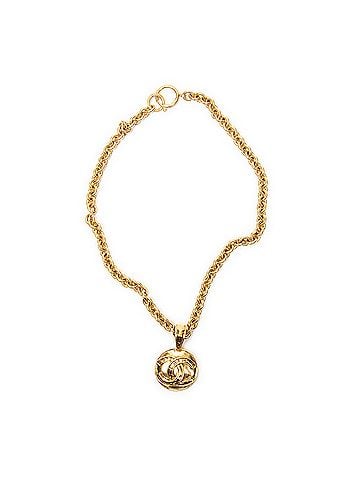 Chanel CC Round Pendant Necklace (view 1)