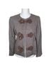 Tory Burch Chevron-herringbone Brown Jacket Size 4 - photo 10
