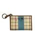 Coach Plaid Multi Color Leather Coin Purse One size - photo 1