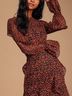 Lulus 100% Polyester Floral Red Black Casual Dress Size M - photo 11