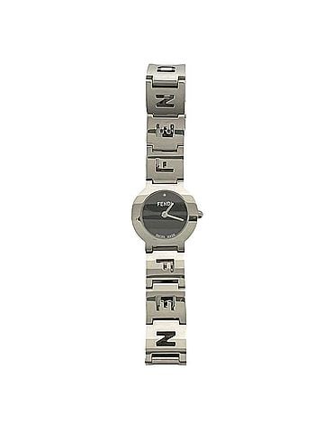 Fendi FENDI 3050L Logo Motif Stainless Steel Quartz Watch Silver 31341 (view 1)